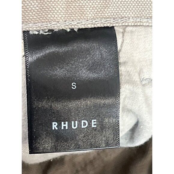 RHUDE Reza Double Knee Pants in Elephant Small New Mens Denim Jeans Trousers - Picture 11 of 16